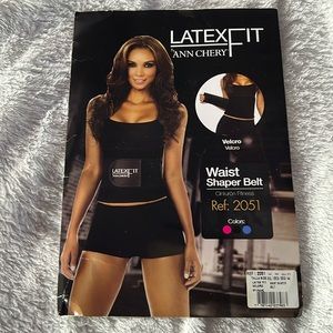 Ann Chery, latex fit, waist shaper belt, 2xl/40, NWT.